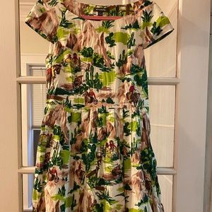 Desert/ Cowboy print dress